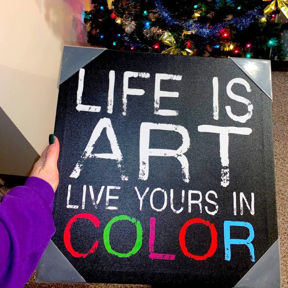 Hanging artwork